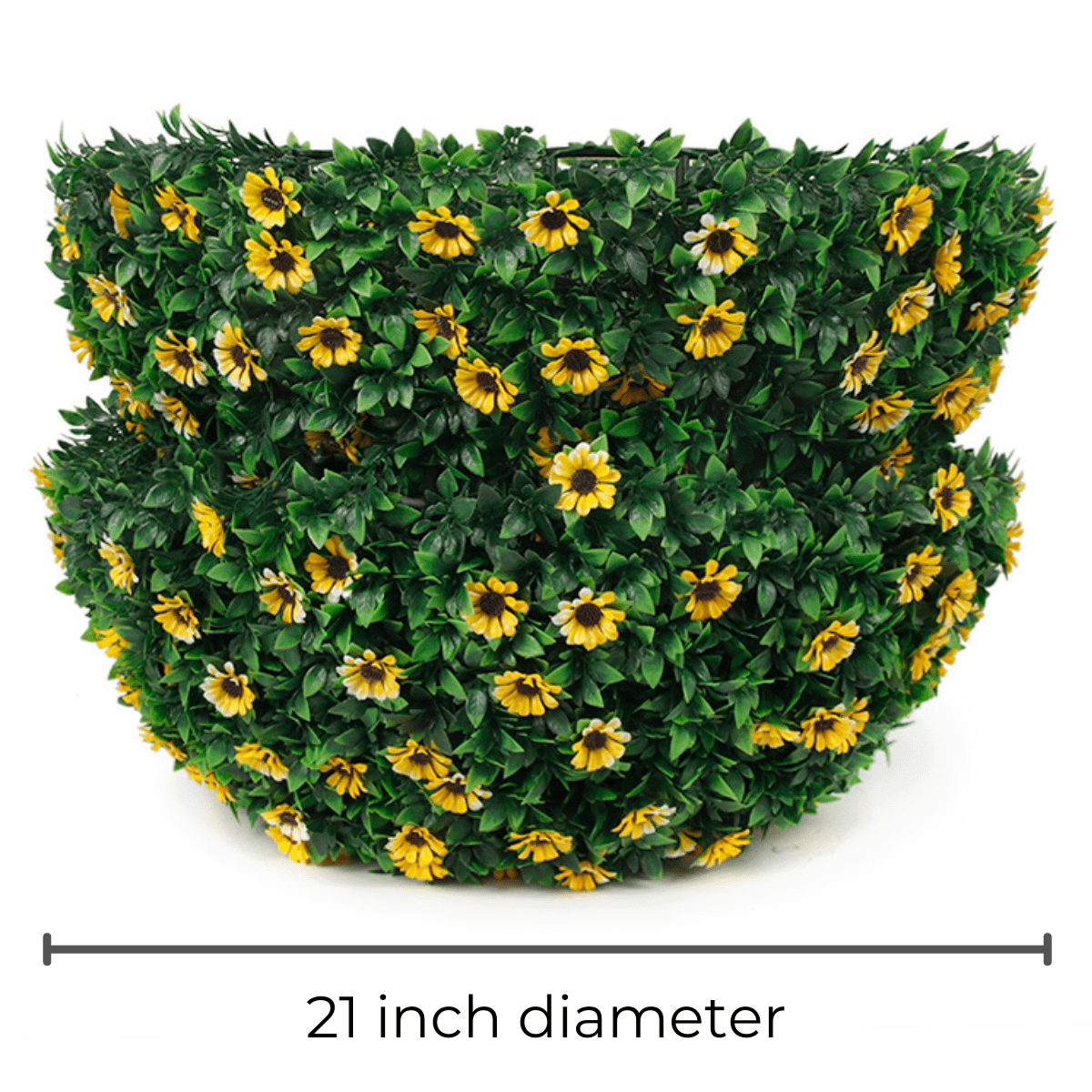 365 Curb Appeal Topiary ball 21" XL Sunflower Topiary Ball