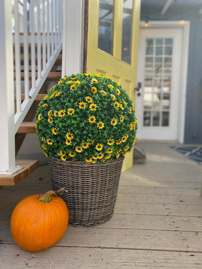 Sunflower & Mums - Jumbo Artificial Topiary Ball HACK