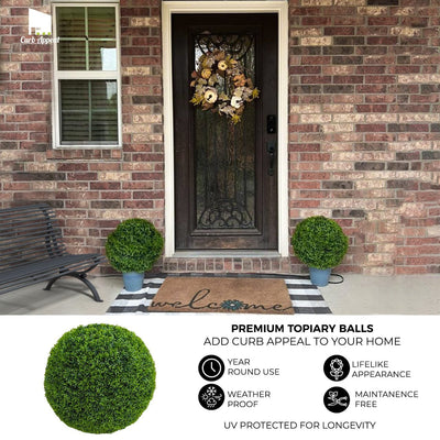 365 Curb Appeal Topiary ball 16" size large - Set of 2 Large Better Than A Boxwood Topiary Balls