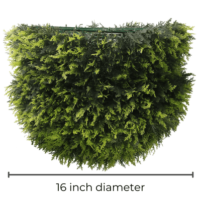 365 Curb Appeal Topiary ball 16" Size Large - Set of 2 Large Cedar Topiary Balls