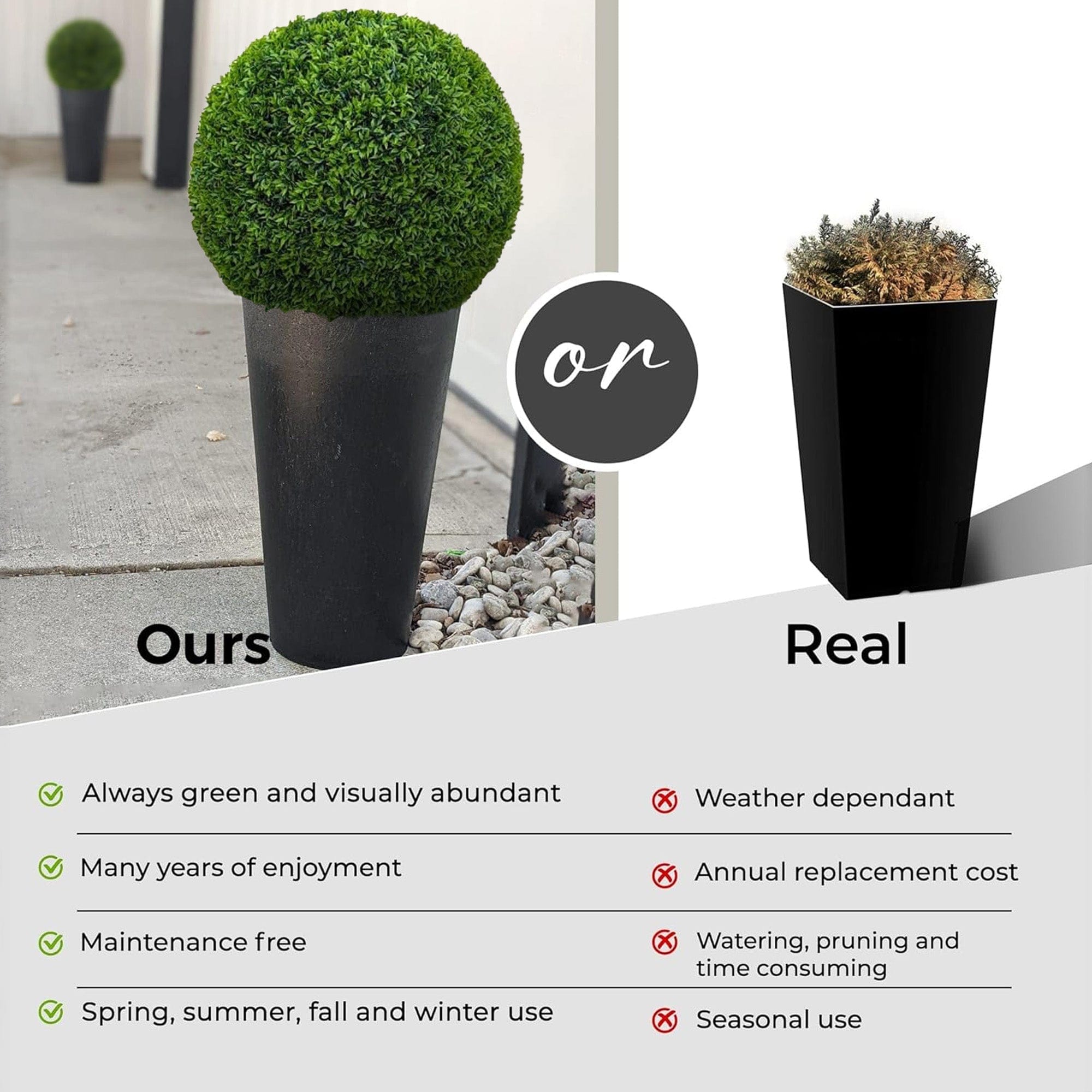 365 Curb Appeal Topiary ball 23