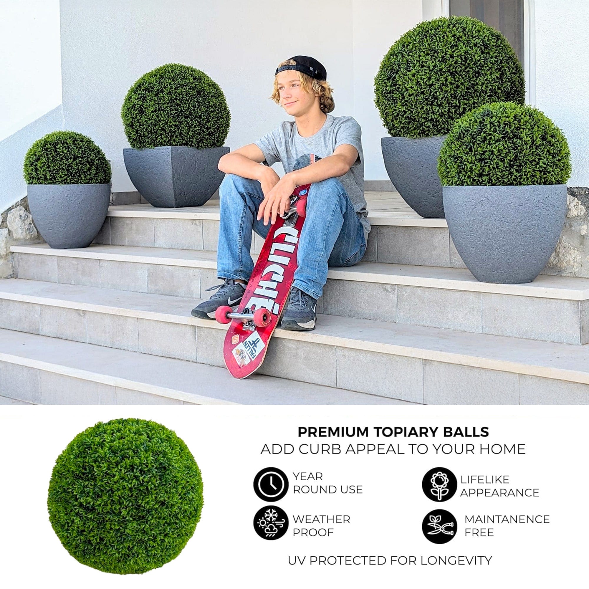 365 Curb Appeal Topiary ball 23