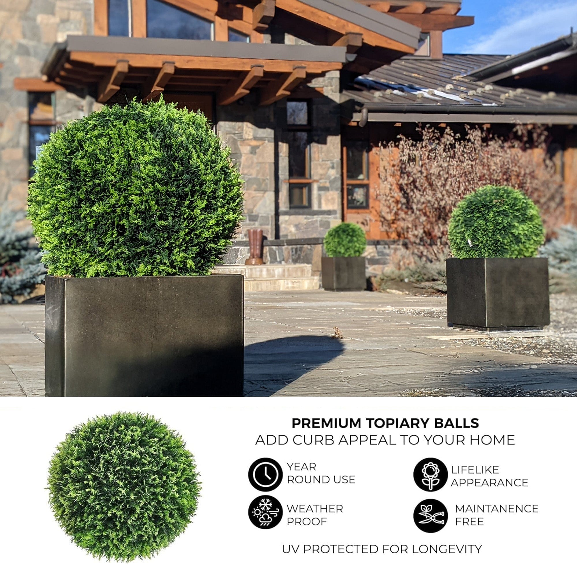 365 Curb Appeal Topiary ball 23
