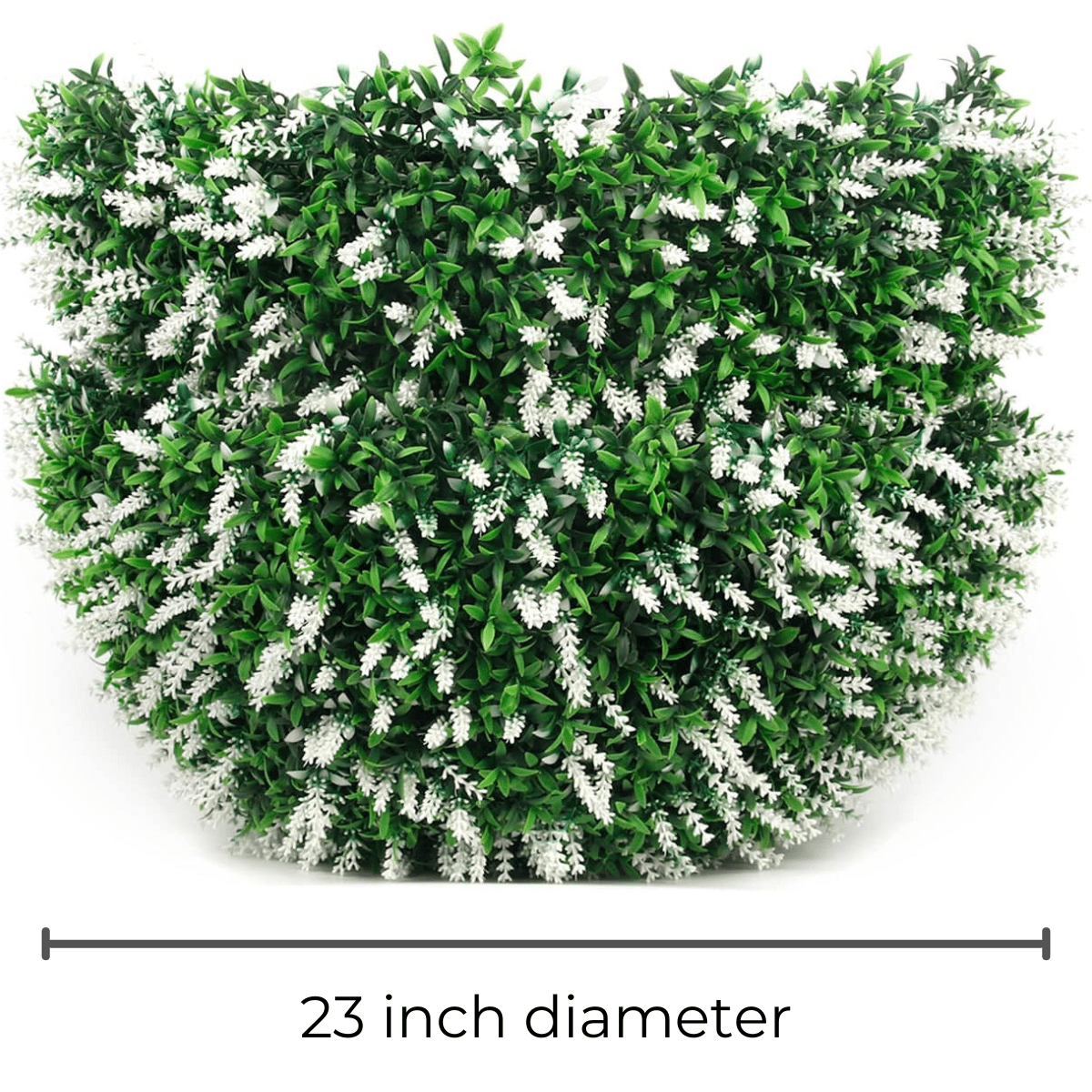 365 Curb Appeal Topiary ball 23" XL White Lavender Topiary Ball