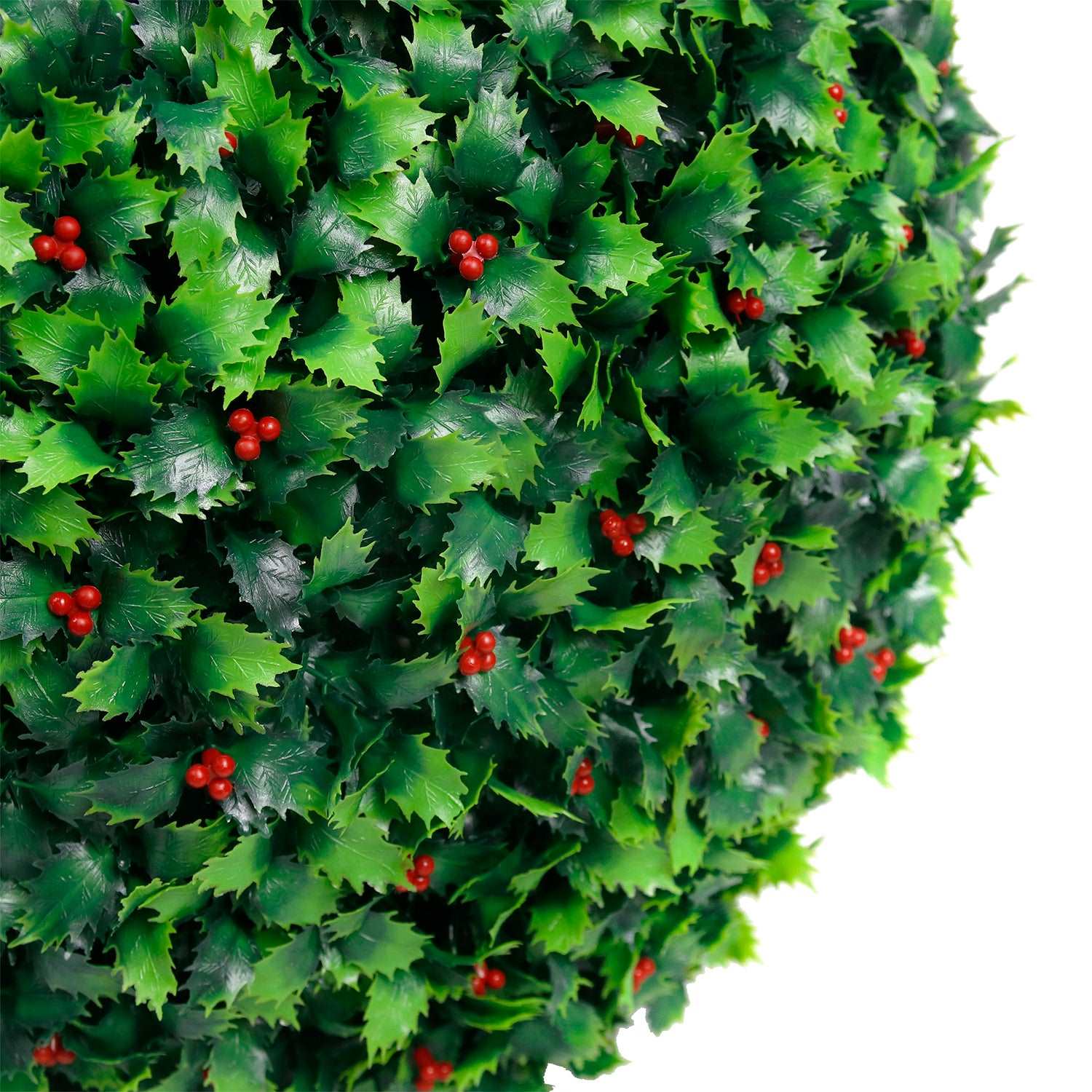365 Curb Appeal Topiary ball Large 16 inch- Set of 2 Large Holly Topiary Balls