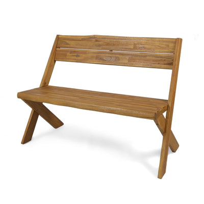 Christopher Knight Home Christopher Knight Home Irene Outdoor Acacia Wood Bench, Sandblast Teak Finish