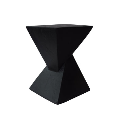 Christopher Knight Home Christopher Knight Home Kajsa Outdoor Lightweight Concrete Accent Table, Black