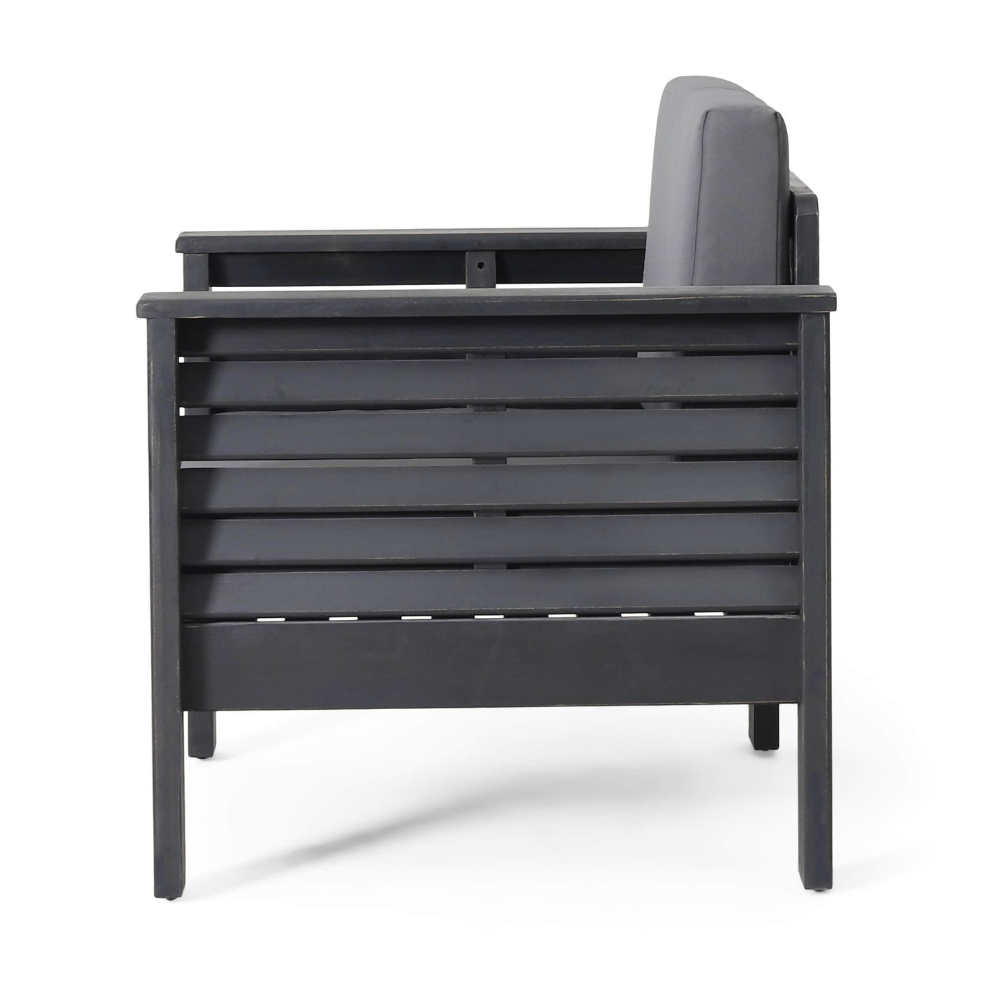 Christopher Knight Home Christopher Knight Home Louver Club Chairs, Dark Gray