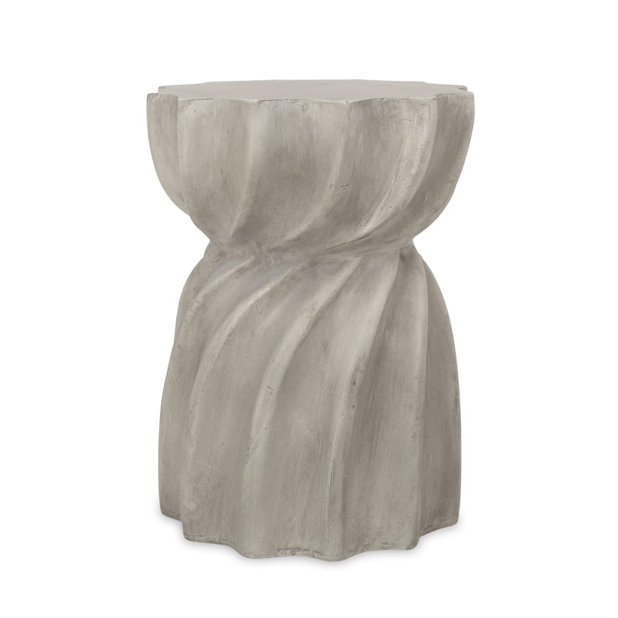 Christopher Knight Home Christopher Knight Home Robin Outdoor Contemporary Lightweight Accent Side Table, Concrete Finish