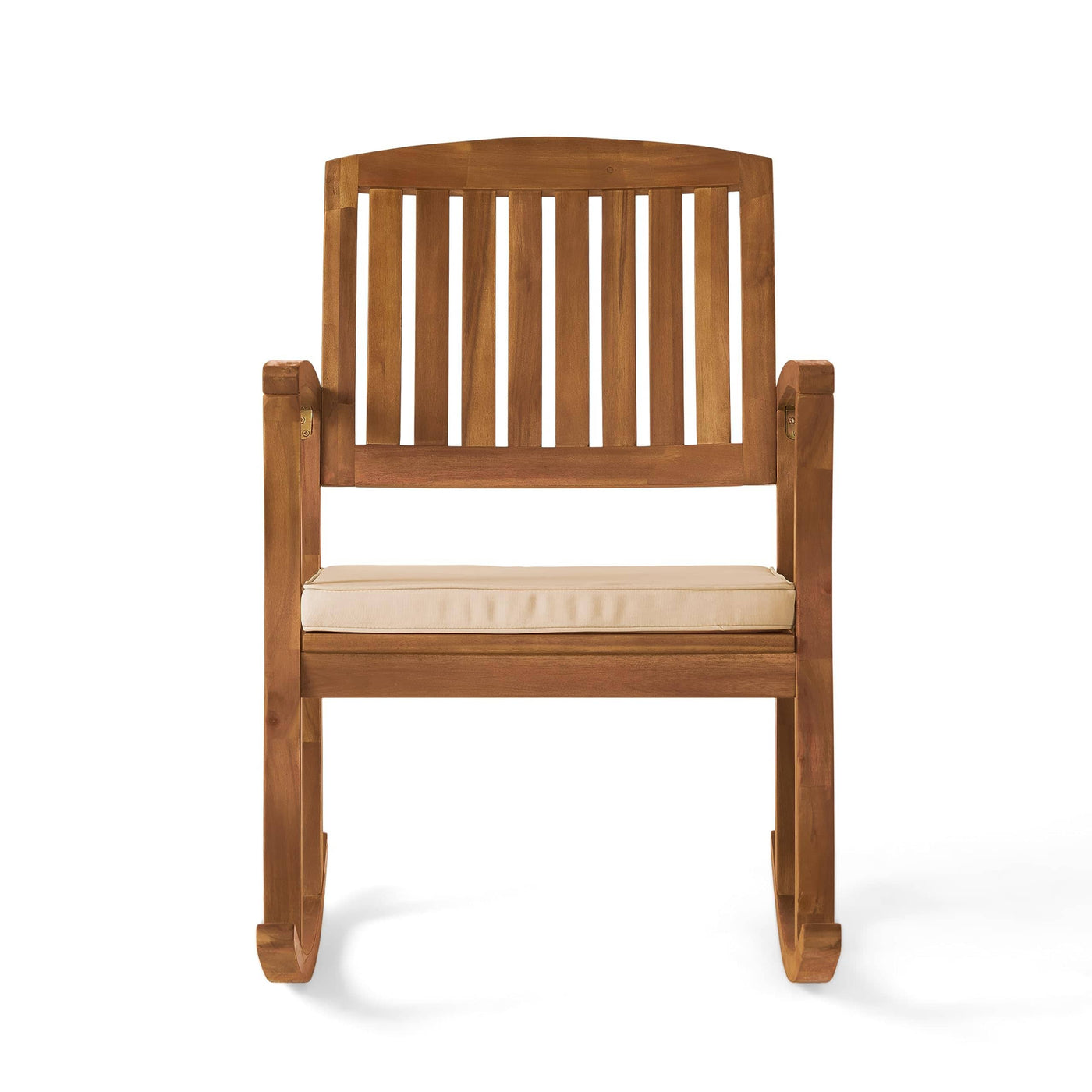 Christopher Knight Home Christopher Knight Home Selma Acacia Rocking Chairs with Cushions, 2-Pcs Set, Teak Finish