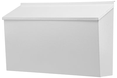 KYODOLED KYODOLED Wall-Mount Mailbox,Large Capacity Mail Box,Galvanized Steel Rust-Proof Metal Post Box,Mailboxes for Outside,15.7"x9.9"x4.9" White