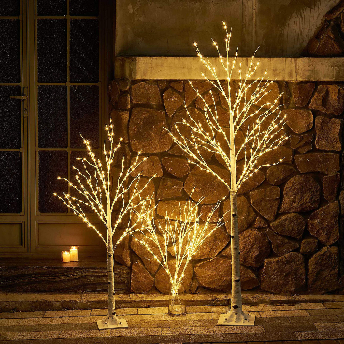 LITBLOOM LITBLOOM Lighted Twig Birch Tree with Fairy Lights 6FT 330 LED for Indoor Outdoor Home and Christmas Holiday Decoration