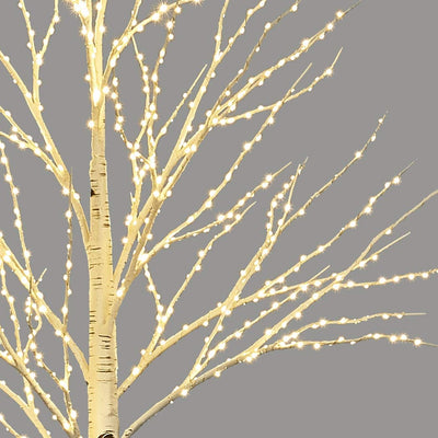 LITBLOOM LITBLOOM Lighted Twig Birch Tree with Fairy Lights 6FT 330 LED for Indoor Outdoor Home and Christmas Holiday Decoration