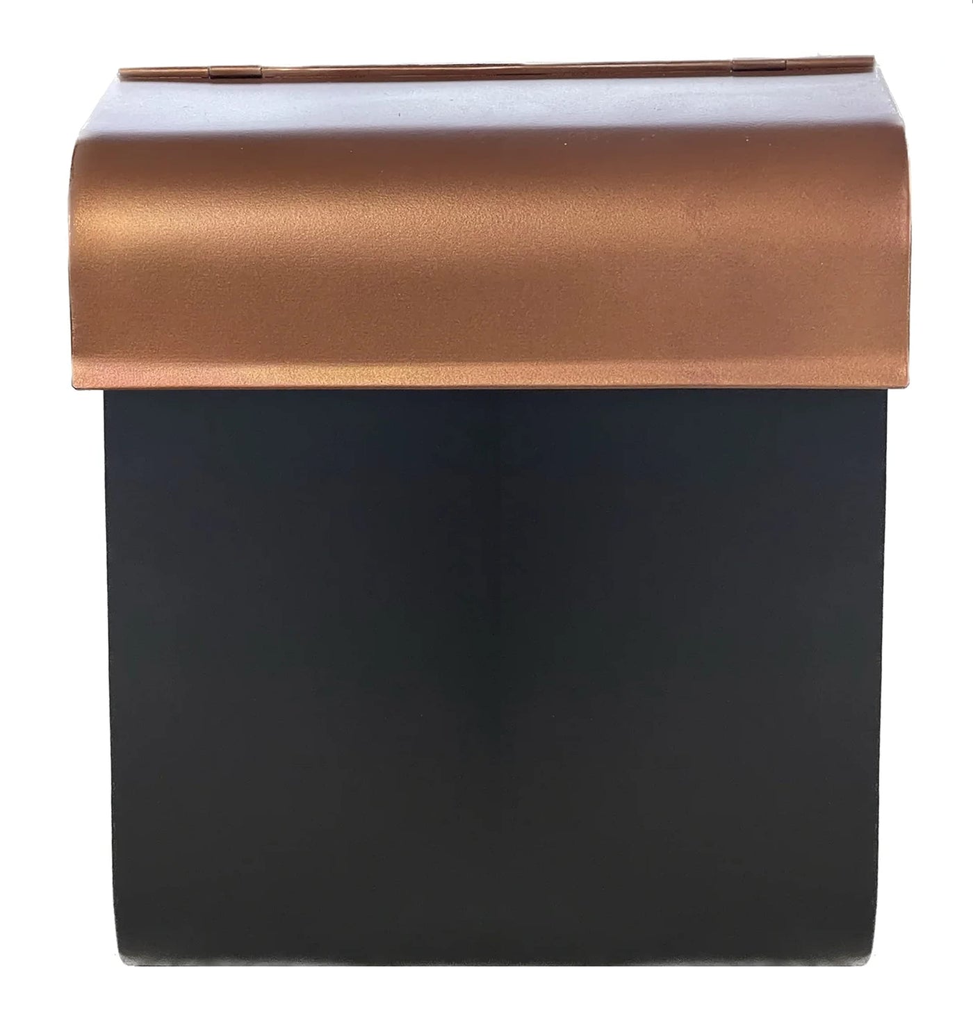 NACH NACH Dominion Modern Mailbox, Metal Mailboxes for Outside Wall Mount, Rust Resistant Wall Mount Mailbox, Outdoor Mailboxes, Wall Mailbox, Black and Copper Waterproof Mailbox, 12x10x4.5 in, MB-8000