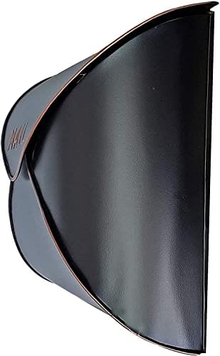 NACH NACH Envelope Wall Mount Mailbox, Maximum Rust Protection Metal Mailbox, Black and Copper Mail Box, Mailboxes for Outside Wall Mount, Outdoor Mailboxes, 13x4.7x10.2 Inches, Wall Mailbox, MB-6941