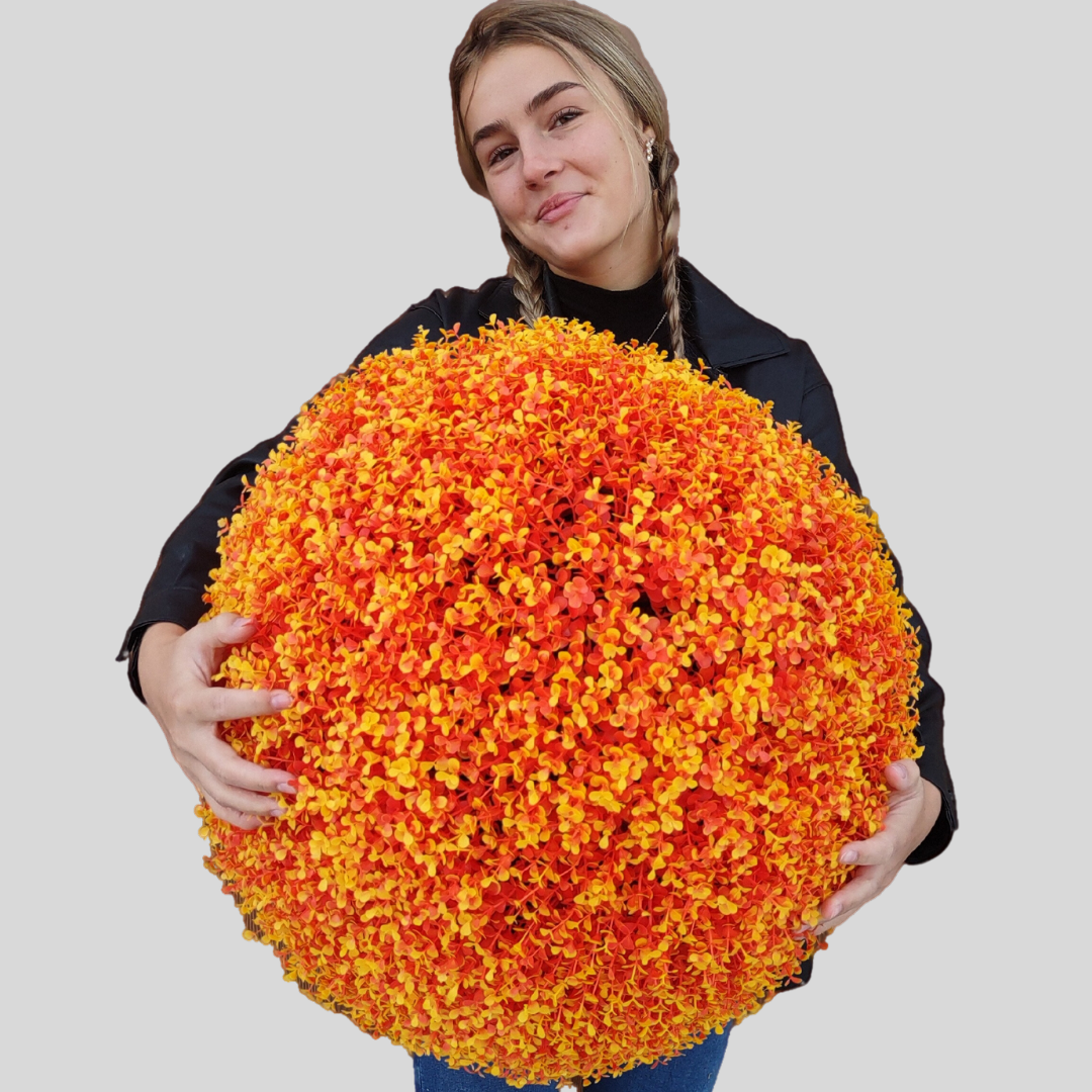 23" XL - Orange Eucalyptus Topiary Balls
