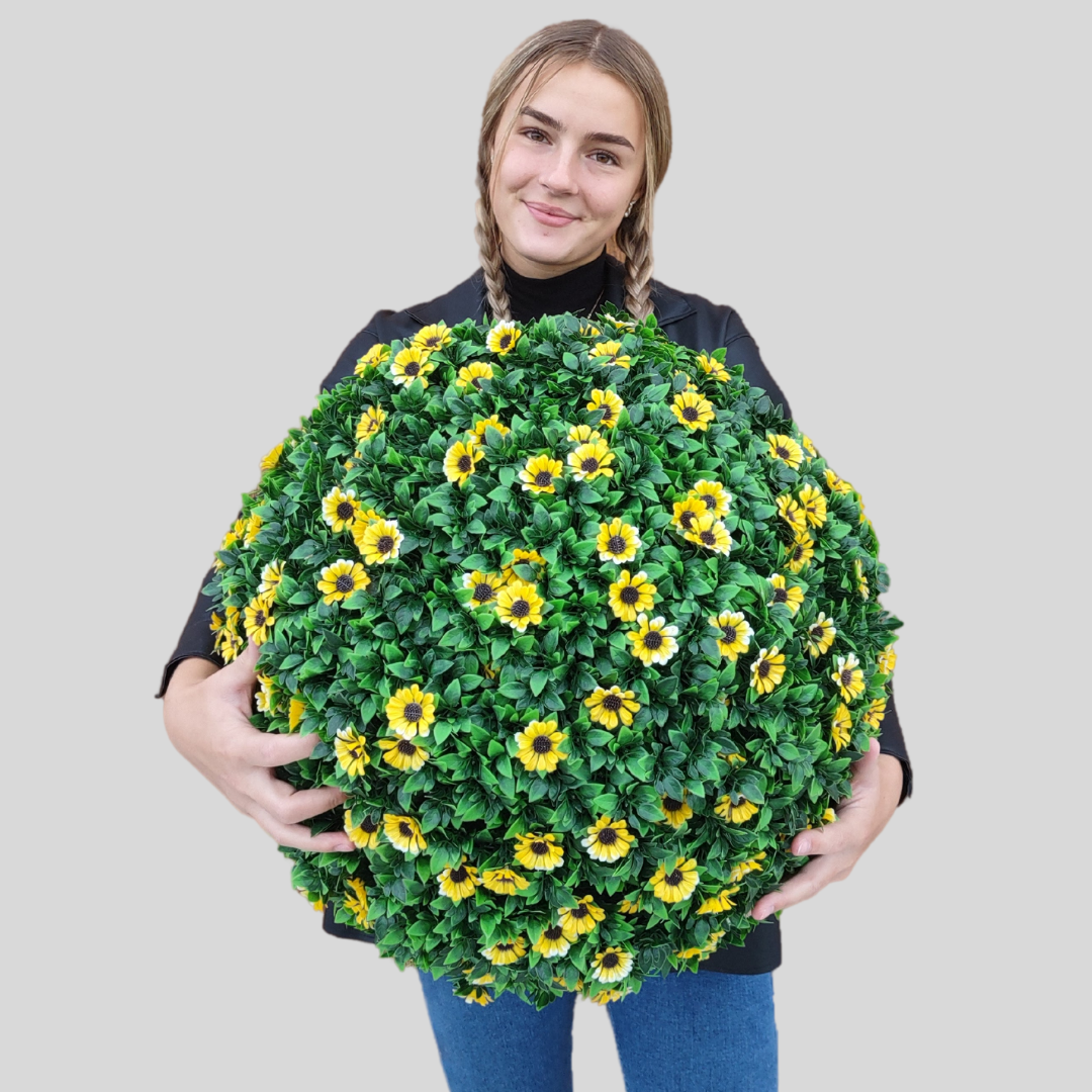 21" XL - Sunflower Topiary Ball