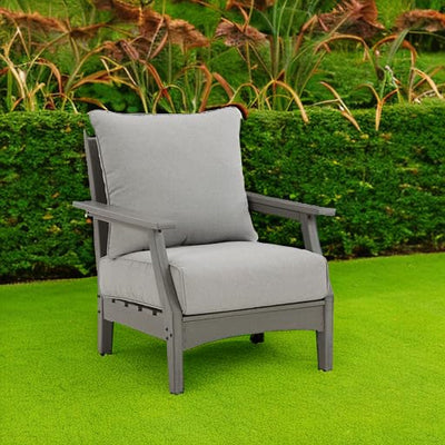 Signature Design by Ashley Signature Design by Ashley Visola Outdoor HDPE Patio Sofa with Cushion, Gray