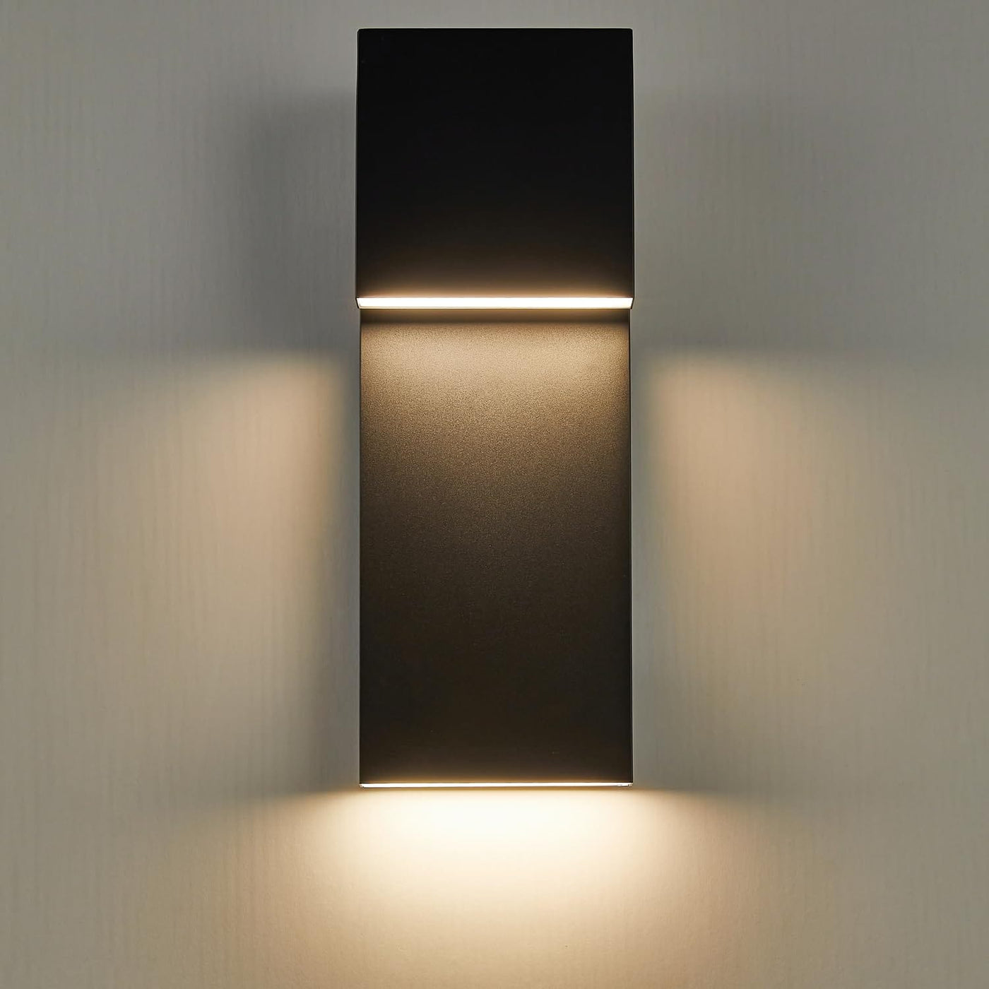 Tarentlight Tarentlight Modern LED Outdoor Wall Sconce 3000K 17W Integrated LED Outdoor Wall Mount,Anti Rust Textured Black Suit for Wet Locations and Easily Installed in Any Direction.Bulb Included.