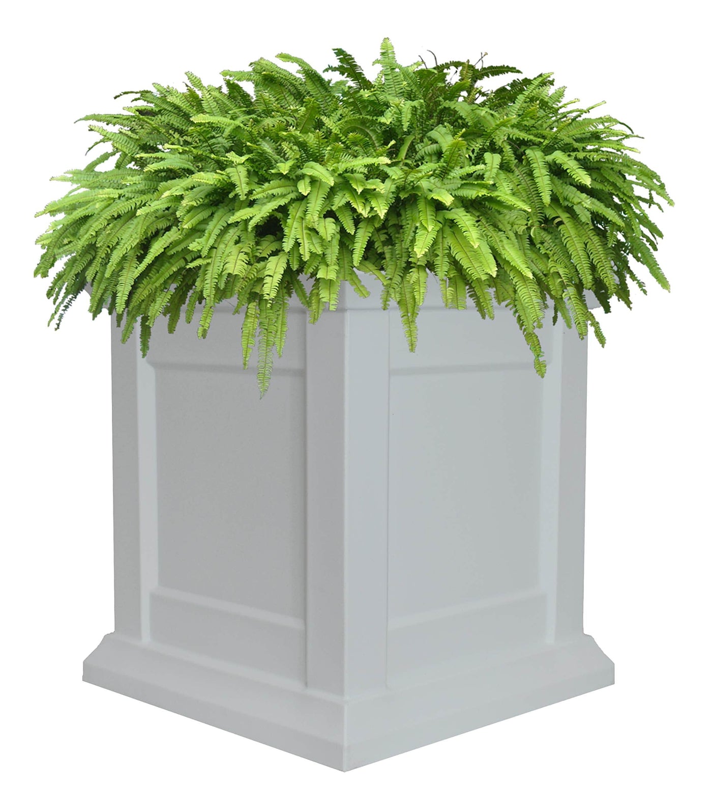 Tusco Products Tusco Products Modern Colonial Garden Planter, 16-inch, White