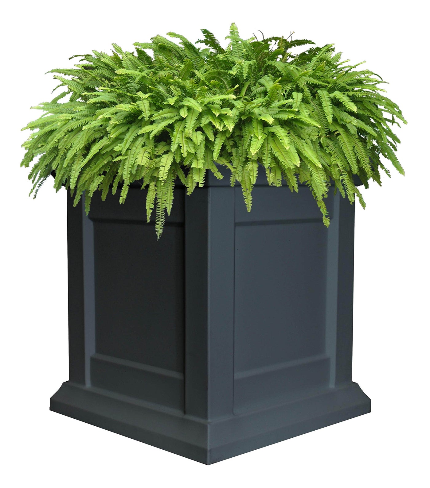 Tusco Products Tusco Products Modern Colonial Planter, 16-inch, Black