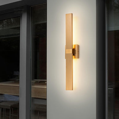 Zicbol Zicbol Modern LED Outdoor Wall Sconce 27.2" Gold Outdoor Wall Lights Exterior, Outdoor Light Fixtures Wall Mount on House, Garage, Porch, Patio, Front Door etc